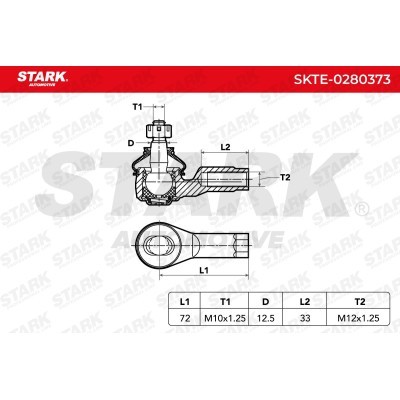 Tie Rod End Stark SKTE-0280373 SKTE-0280373 - photo 6