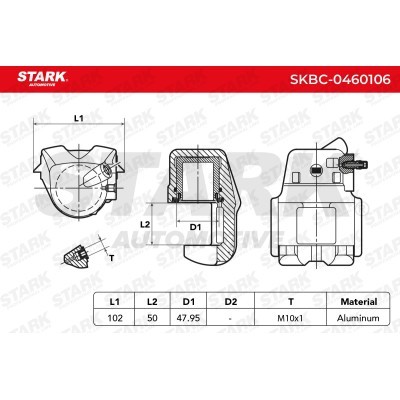 Brake Caliper Stark SKBC-0460106 SKBC-0460106 - photo 5