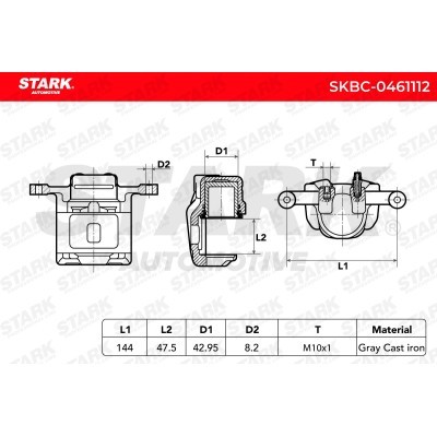 Brake Caliper Stark SKBC-0461112 SKBC-0461112 - photo 3