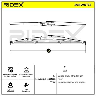 Wiper Blade RIDEX 298W0172 298W0172 - photo 5