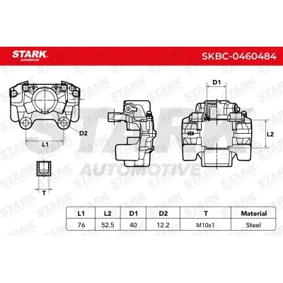 Brake Caliper Stark SKBC-0460484 SKBC-0460484 - photo 6