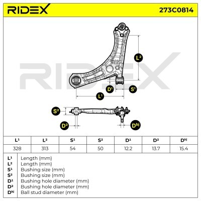 Control Arm RIDEX 273C0814 273C0814 - photo 5