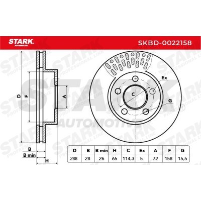 Brake Disc Stark SKBD-0022158 SKBD-0022158 - photo 5
