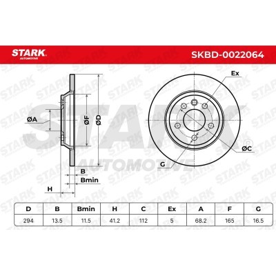 Brake Disc Stark SKBD-0022064 SKBD-0022064 - photo 5