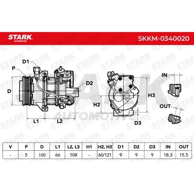 Compressor, Air Conditioning SKKM-0340020 - photo 8