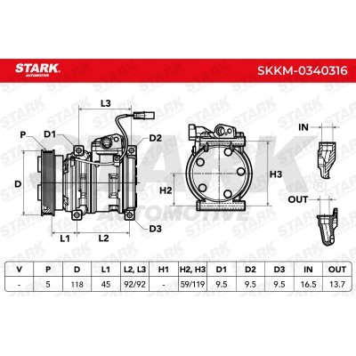 Compressor, Air Conditioning SKKM-0340316 - photo 5