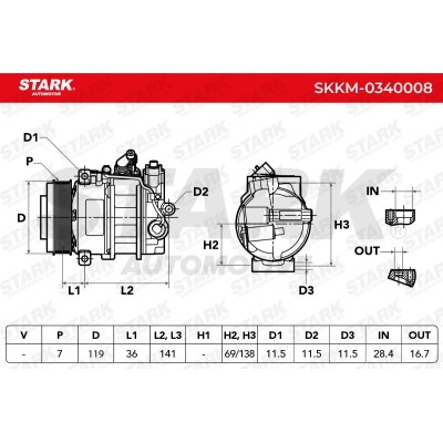 Compressor, Air Conditioning SKKM-0340008 - photo 8