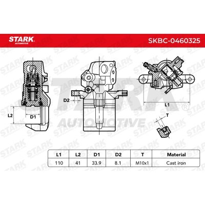 Brake Caliper Stark SKBC-0460325 SKBC-0460325 - photo 6