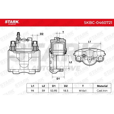 Brake Caliper Stark SKBC-0460721 SKBC-0460721 - photo 4