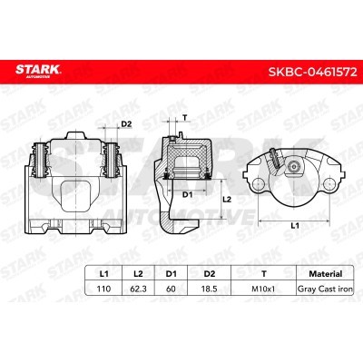 Brake Caliper Stark SKBC-0461572 SKBC-0461572 - photo 7