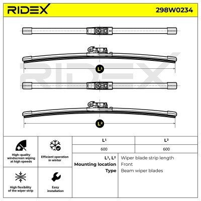 Wiper Blade RIDEX 298W0234 298W0234 - photo 6