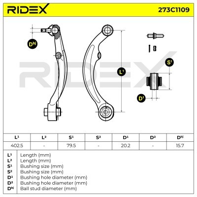 Control Arm RIDEX 273C1109 273C1109 - photo 6