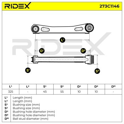 Control Arm RIDEX 273C1146 273C1146 - photo 5