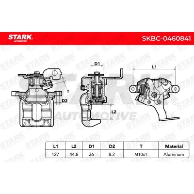 Brake Caliper Stark SKBC-0460841 SKBC-0460841 - photo 5