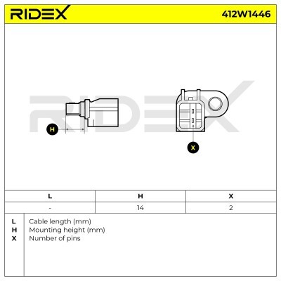 ABS Sensor RIDEX 412W1446 412W1446 - photo 7