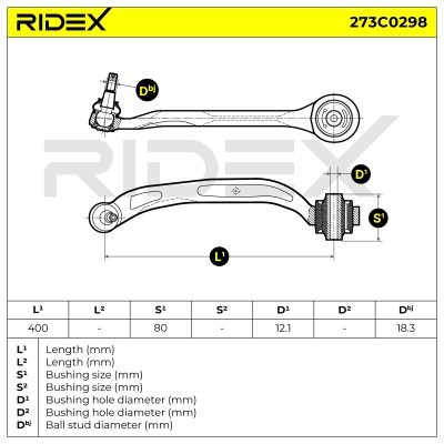 Control Arm RIDEX 273C0298 273C0298 - photo 4