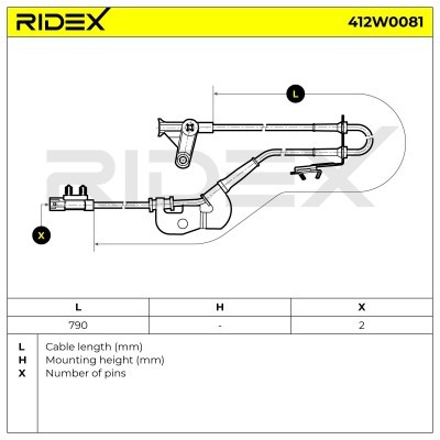 ABS Sensor RIDEX 412W0081 412W0081 - photo 6