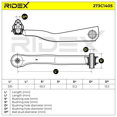Control Arm RIDEX 273C1405 273C1405 - photo 10