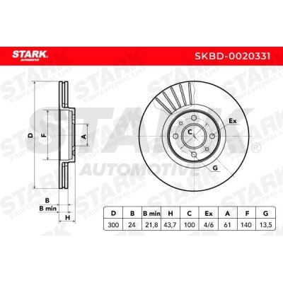 Brake Disc Stark SKBD-0020331 SKBD-0020331 - photo 7
