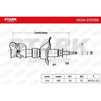 Shock Absorber Stark SKSA-0131156 SKSA-0131156 - photo 3