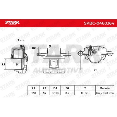 Brake Caliper Stark SKBC-0460364 SKBC-0460364 - photo 6