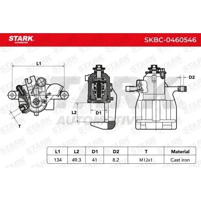 Brake Caliper Stark SKBC-0460546 SKBC-0460546 - photo 4