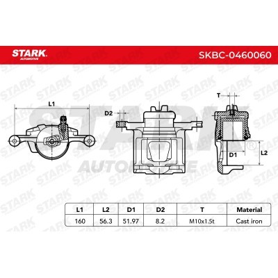 Brake Caliper Stark SKBC-0460060 SKBC-0460060 - photo 3