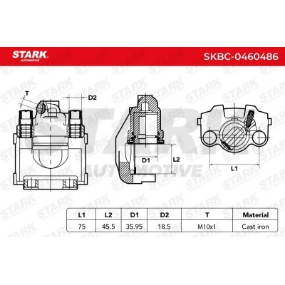 Brake Caliper Stark SKBC-0460486 SKBC-0460486 - photo 6