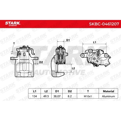 Brake Caliper Stark SKBC-0461207 SKBC-0461207 - photo 5