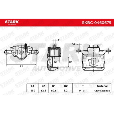 Brake Caliper Stark SKBC-0460679 SKBC-0460679 - photo 6