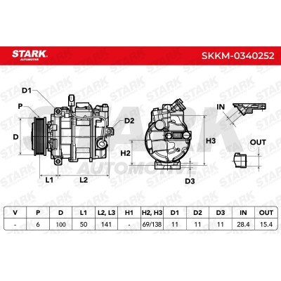 Compressor, Air Conditioning SKKM-0340252 - photo 6