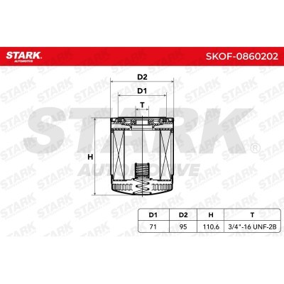 Oil Filter Stark SKOF-0860202 SKOF-0860202 - photo 6