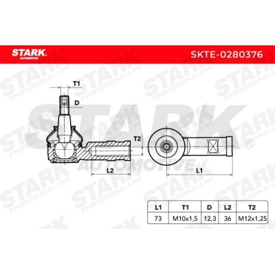 Tie Rod End Stark SKTE-0280376 SKTE-0280376 - photo 5
