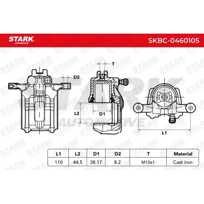 Brake Caliper Stark SKBC-0460105 SKBC-0460105 - photo 3