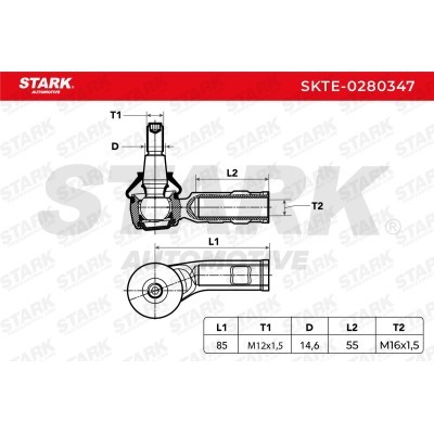 Tie Rod End Stark SKTE-0280347 SKTE-0280347 - photo 5