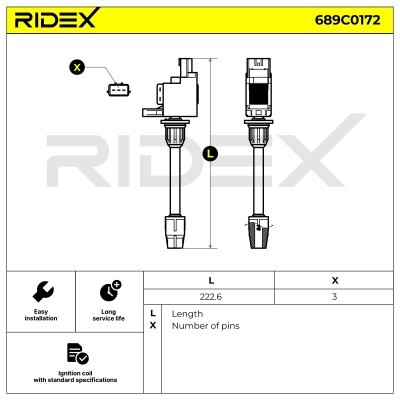 Ignition Coil RIDEX 689C0172 689C0172 - photo 5