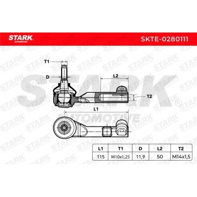 Tie Rod End Stark SKTE-0280111 SKTE-0280111 - photo 3