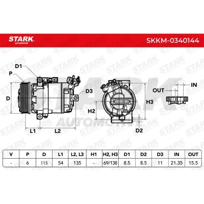 Compressor, Air Conditioning SKKM-0340144 - photo 5