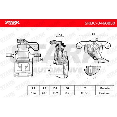 Brake Caliper Stark SKBC-0460850 SKBC-0460850 - photo 6