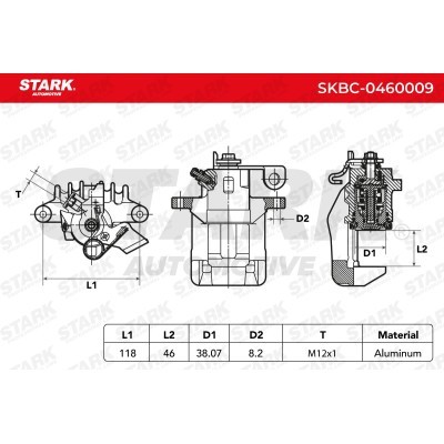 Brake Caliper Stark SKBC-0460009 SKBC-0460009 - photo 4