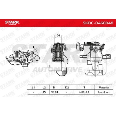 Brake Caliper Stark SKBC-0460048 SKBC-0460048 - photo 3