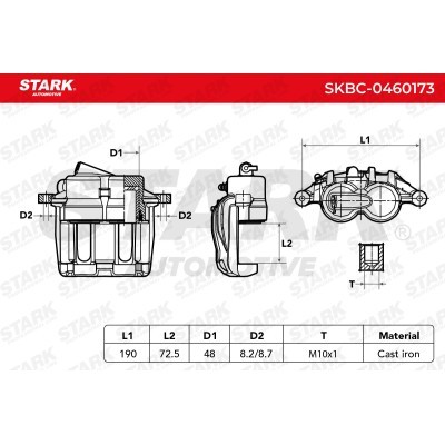 Brake Caliper Stark SKBC-0460173 SKBC-0460173 - photo 4