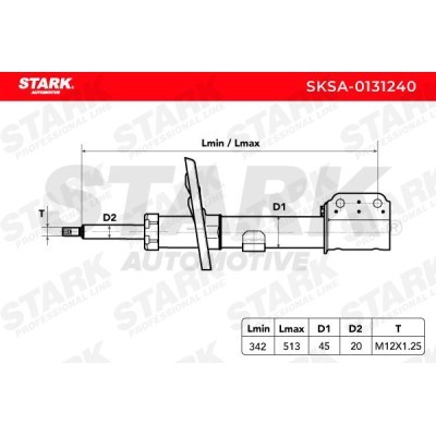 Shock Absorber Stark SKSA-0131240 SKSA-0131240 - photo 3
