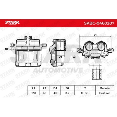 Brake Caliper Stark SKBC-0460207 SKBC-0460207 - photo 8