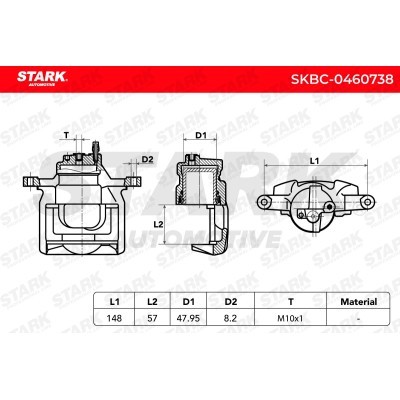 Brake Caliper Stark SKBC-0460738 SKBC-0460738 - photo 3
