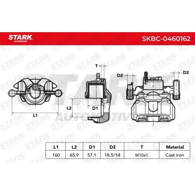Brake Caliper Stark SKBC-0460162 SKBC-0460162 - photo 7