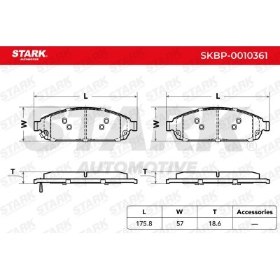 Brake Pads Set Stark SKBP-0010361 SKBP-0010361 - photo 4