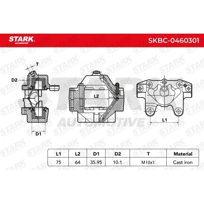 Brake Caliper Stark SKBC-0460301 SKBC-0460301 - photo 5