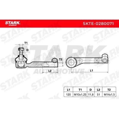 Tie Rod End Stark SKTE-0280071 SKTE-0280071 - photo 3
