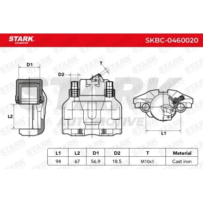 Brake Caliper Stark SKBC-0460020 SKBC-0460020 - photo 4